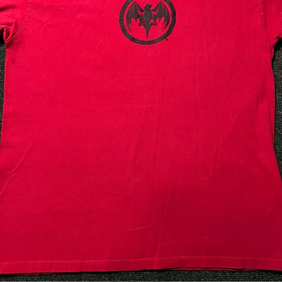Vintage 90s Bacardi Spice Rum USA Promo Faded Red T Shirt Size M 20X27 - Picture 5 of 7
